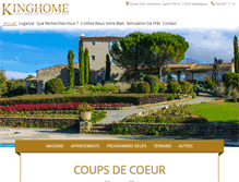 Tablet Screenshot of kinghome.fr